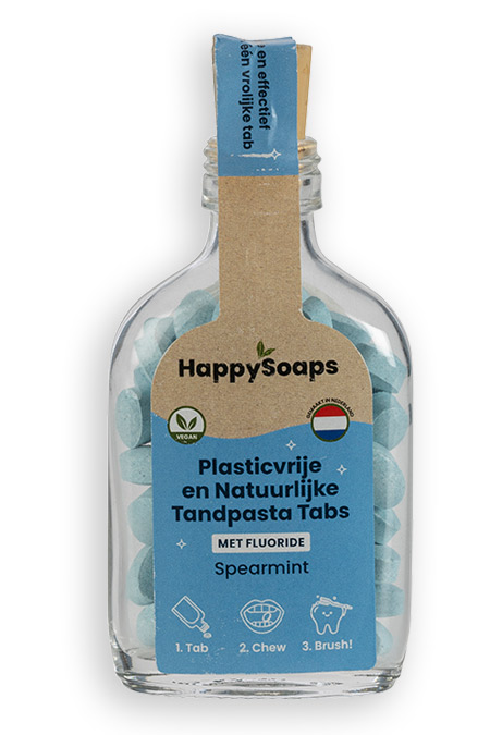 Happy Soap dentifrice en tablettes (verre)